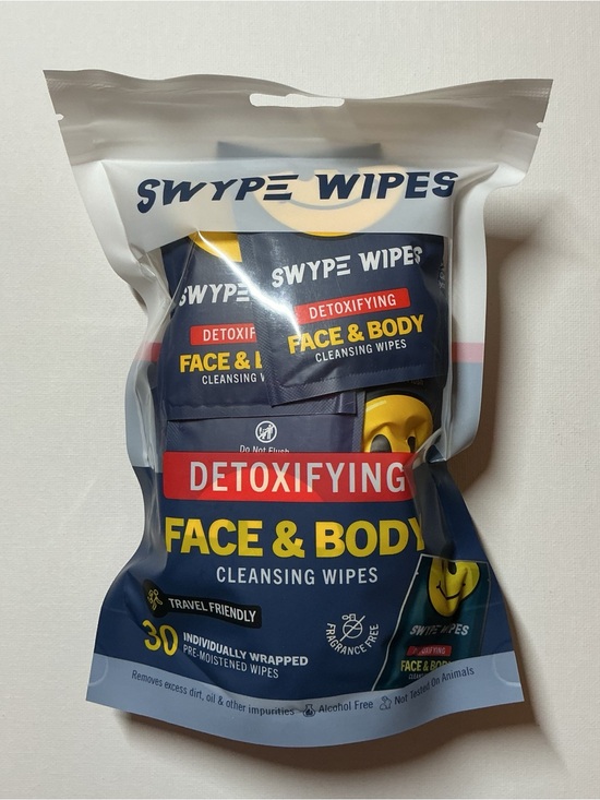 Swype Wipes Other - Swype Wipes Detoxifying Face & Body Cleansing Wipes - Fragrance Free
